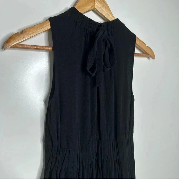 Kate Spade Black Rio Crepe Tie Back Dress Size 0 - Picture 10 of 12